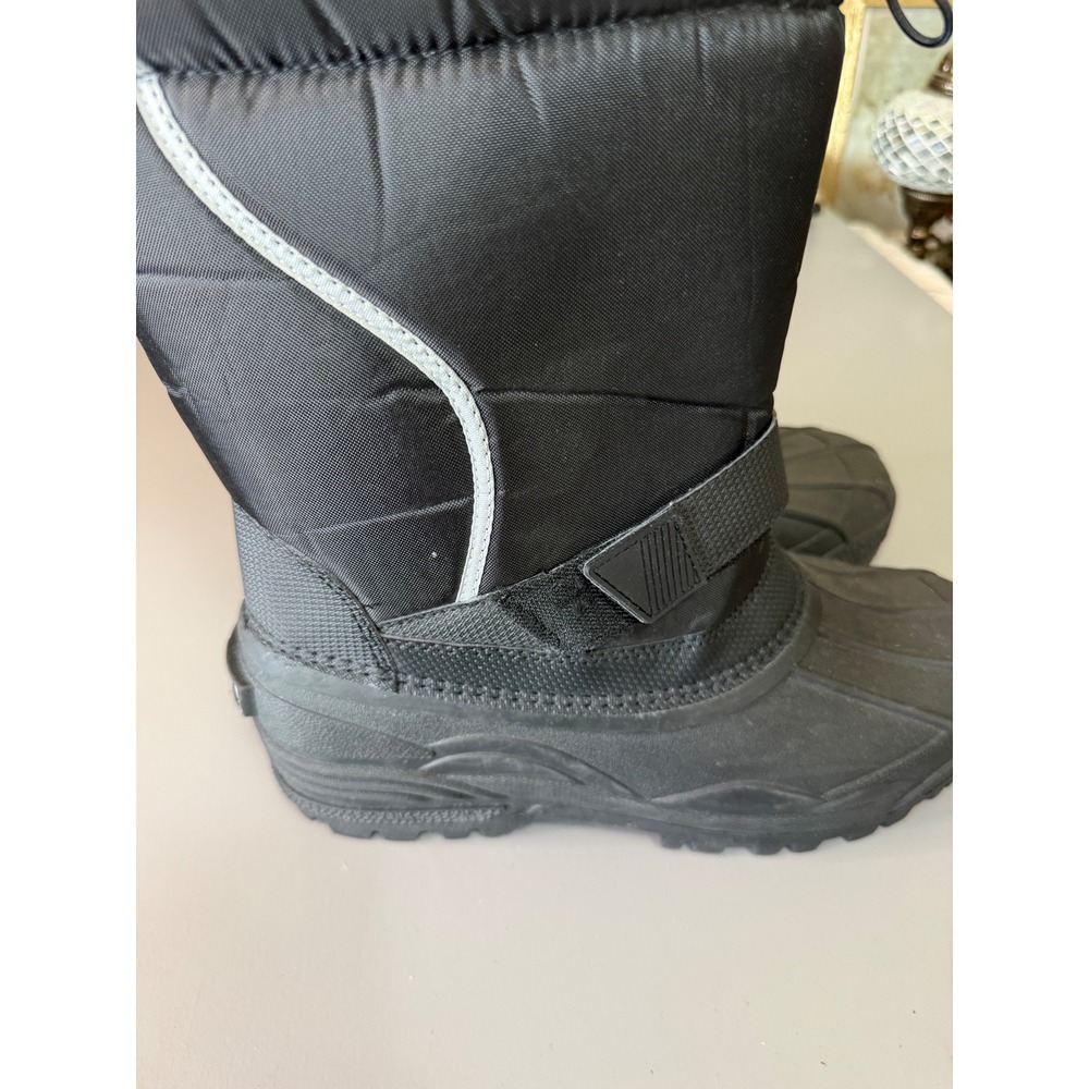 George Mens Black Insulated Snow Boots Waterproof Shell Size 12 G42CK001L